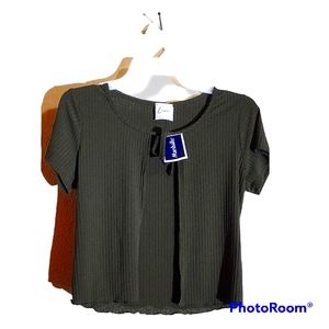 "LIVI" BY, OLIVIA RAE®™ N.W.T. Green Strings Formal Wear, Crop Top